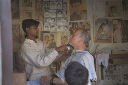 spannende Rasur in Kathmandu, Nepal 1992